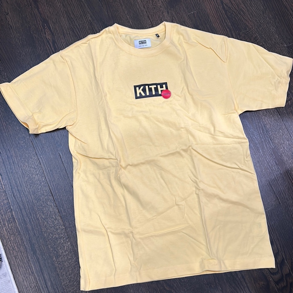 Kith Treats Proof Sticker Tee - Yellow - Size: M